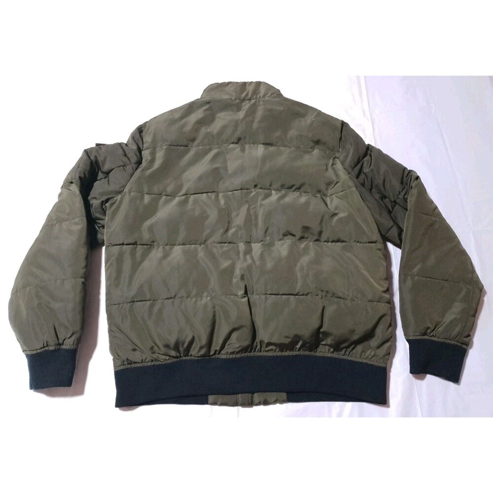 DKNY Olive Green Quilted Puffer Jacket - Picture 11 of 16